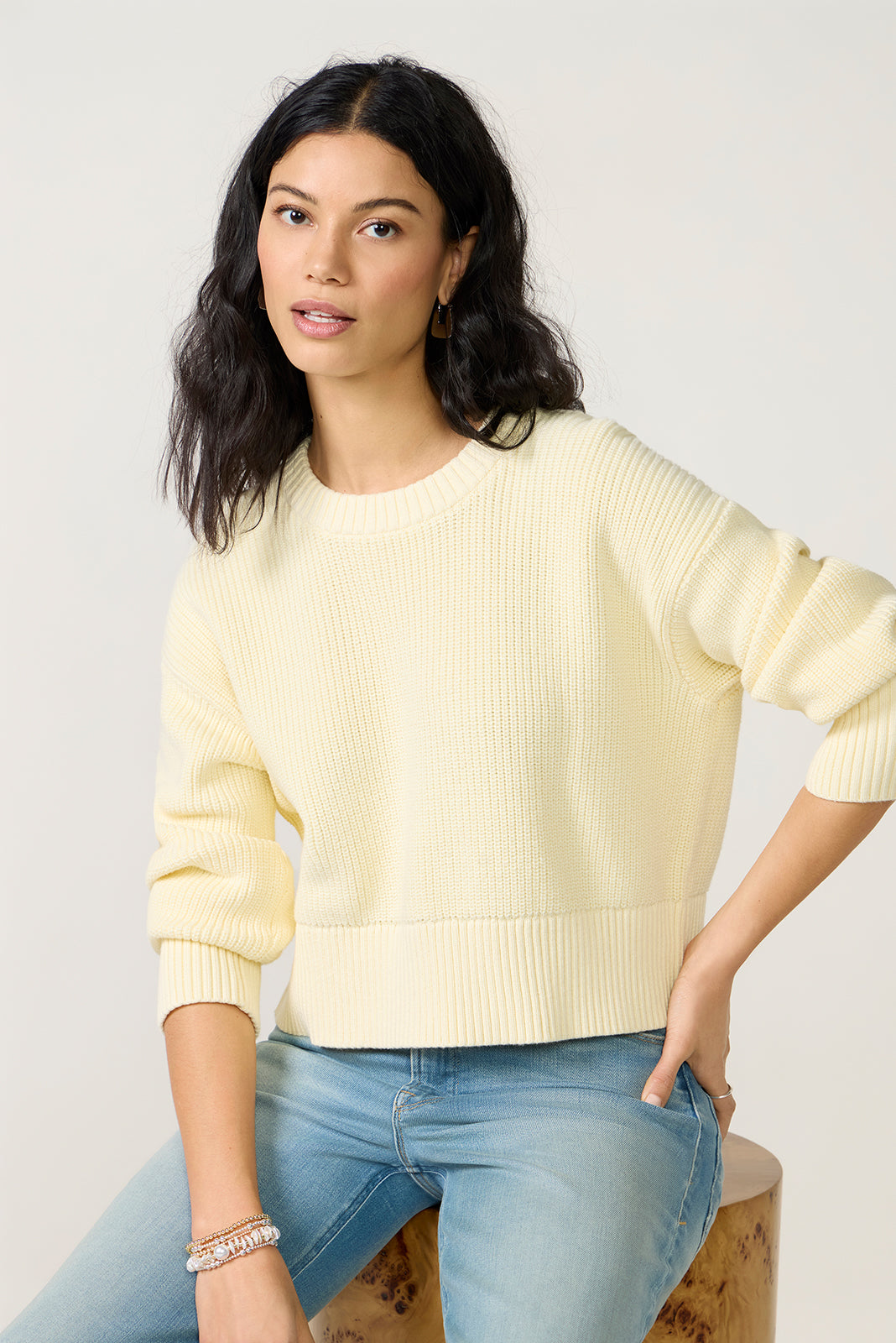 Audrey Crew Neck Sweater