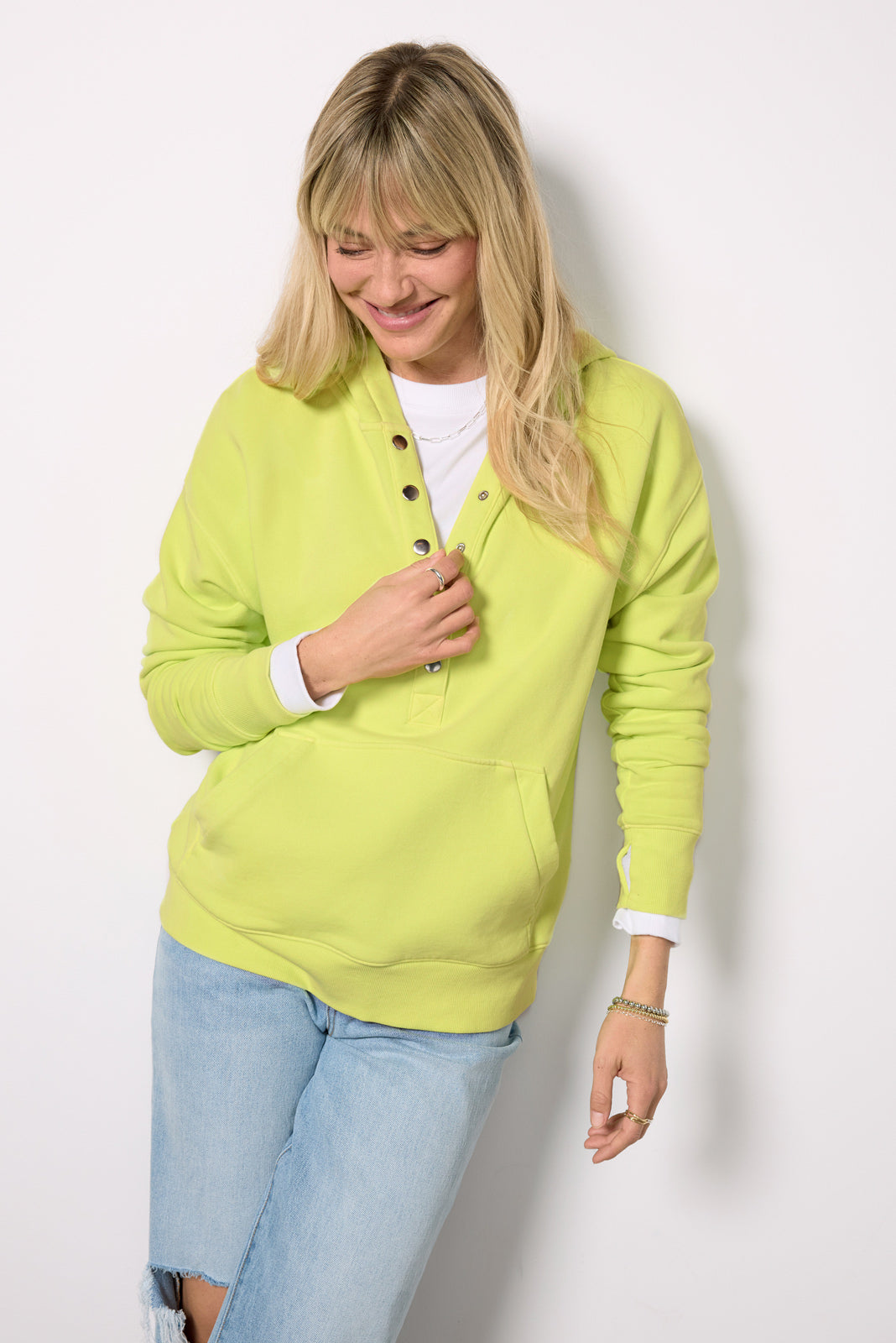 Nola Snap Detail Hoodie