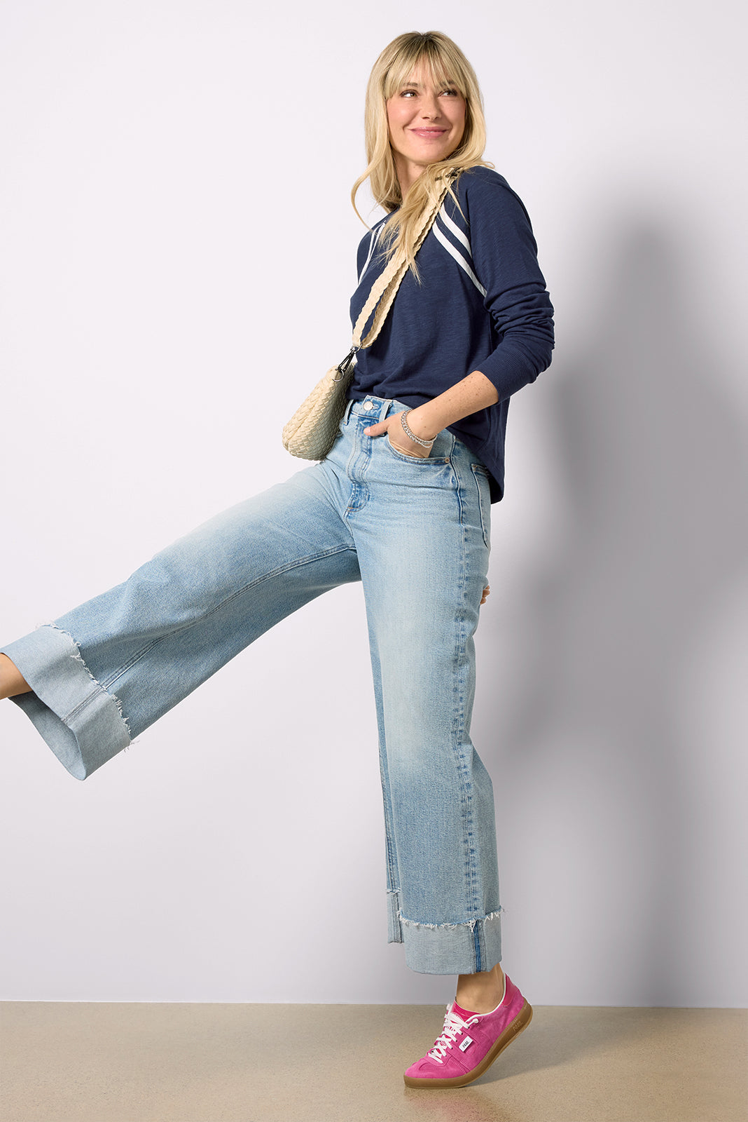 Kit Sporty Stripe Raglan