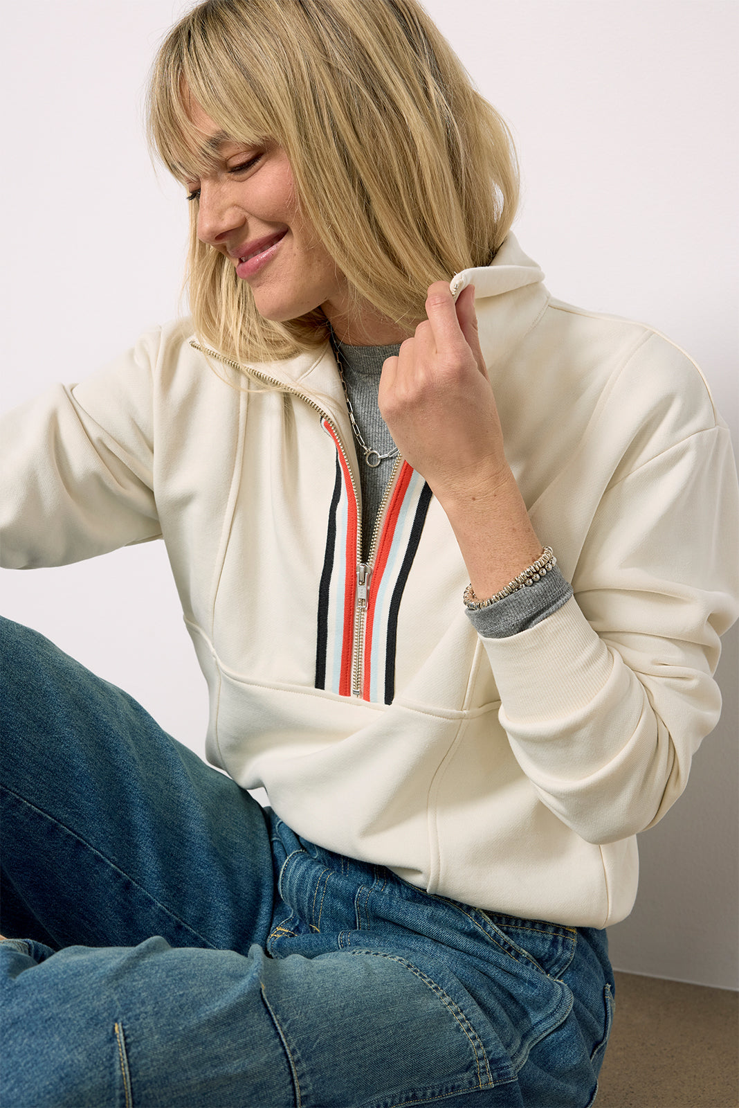 Chelsea Half Zip Sweatshirt