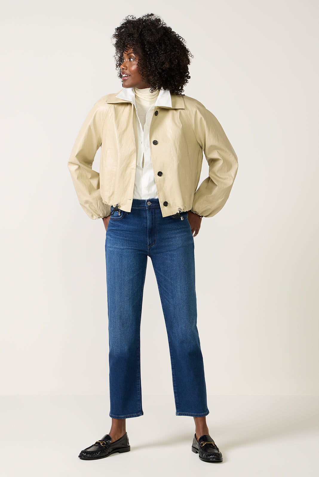 Caia High Rise Straight Jean