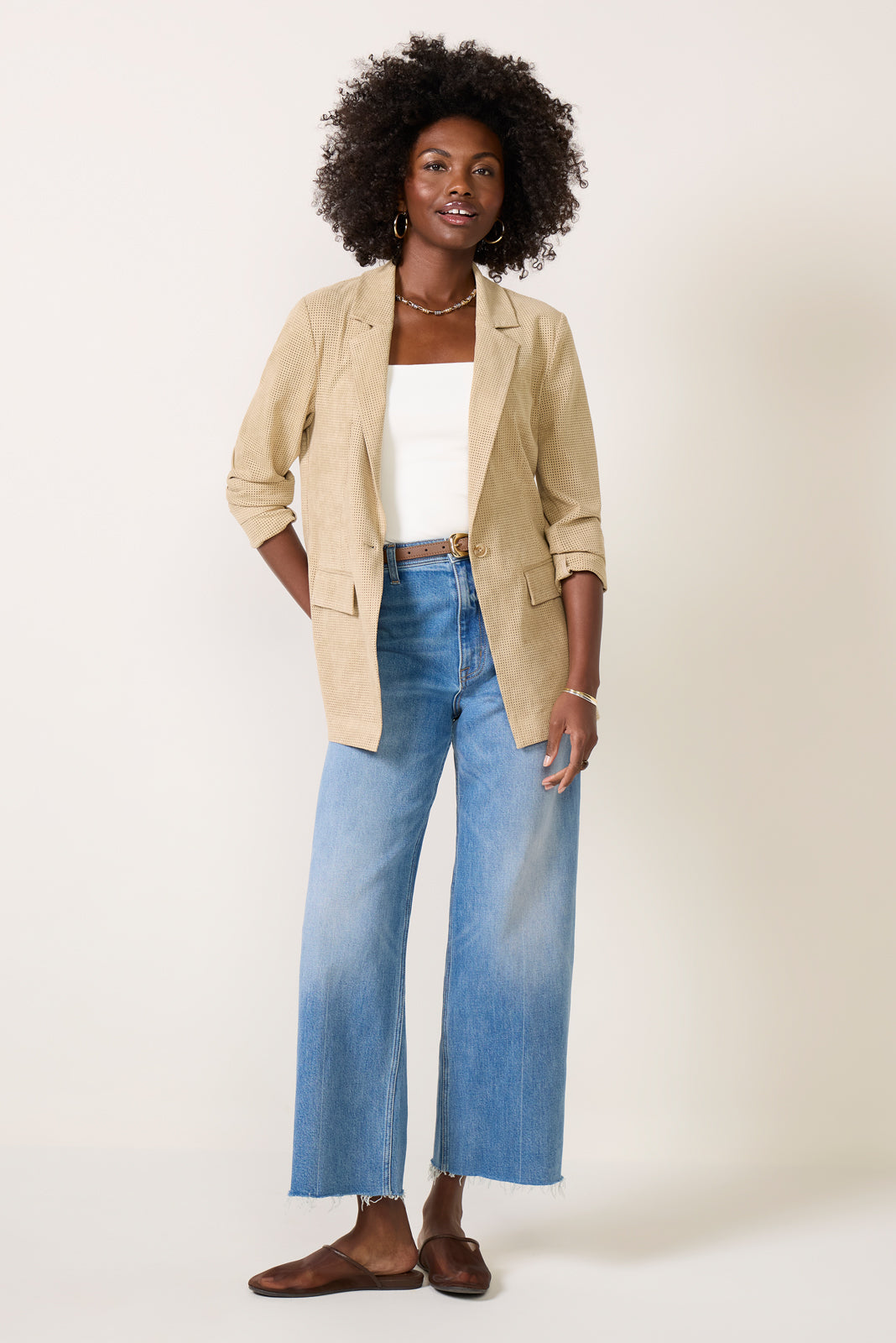 Weston Perforated Blazer