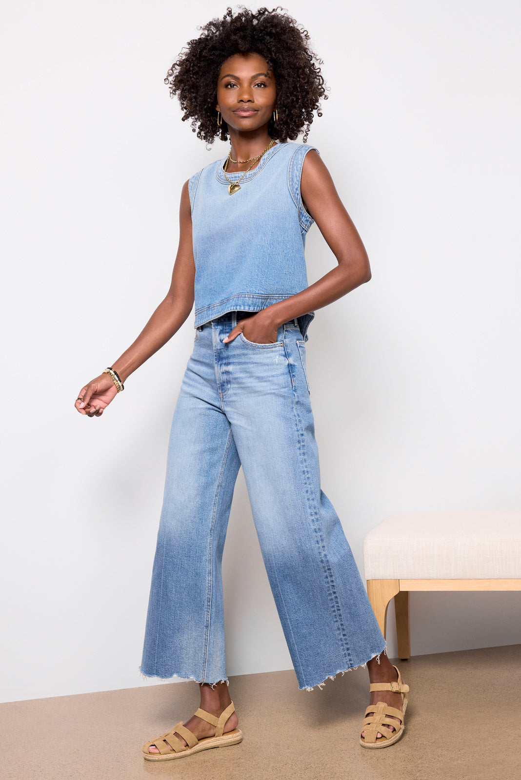 Lainey Denim Shell