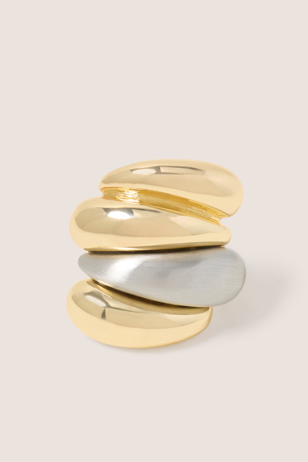 Lea TwoTone Statement Ring