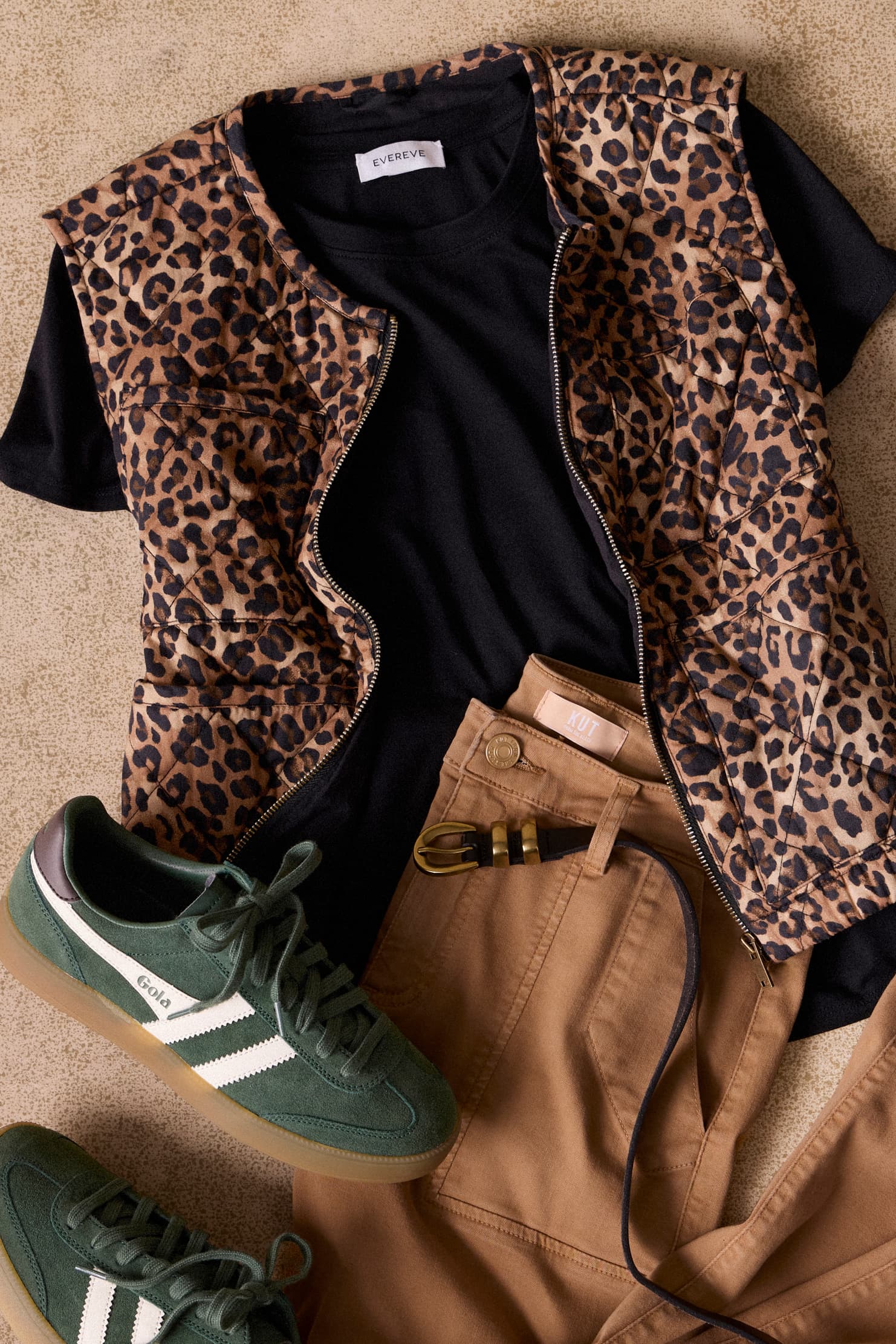 Theo Quilted Leopard Vest