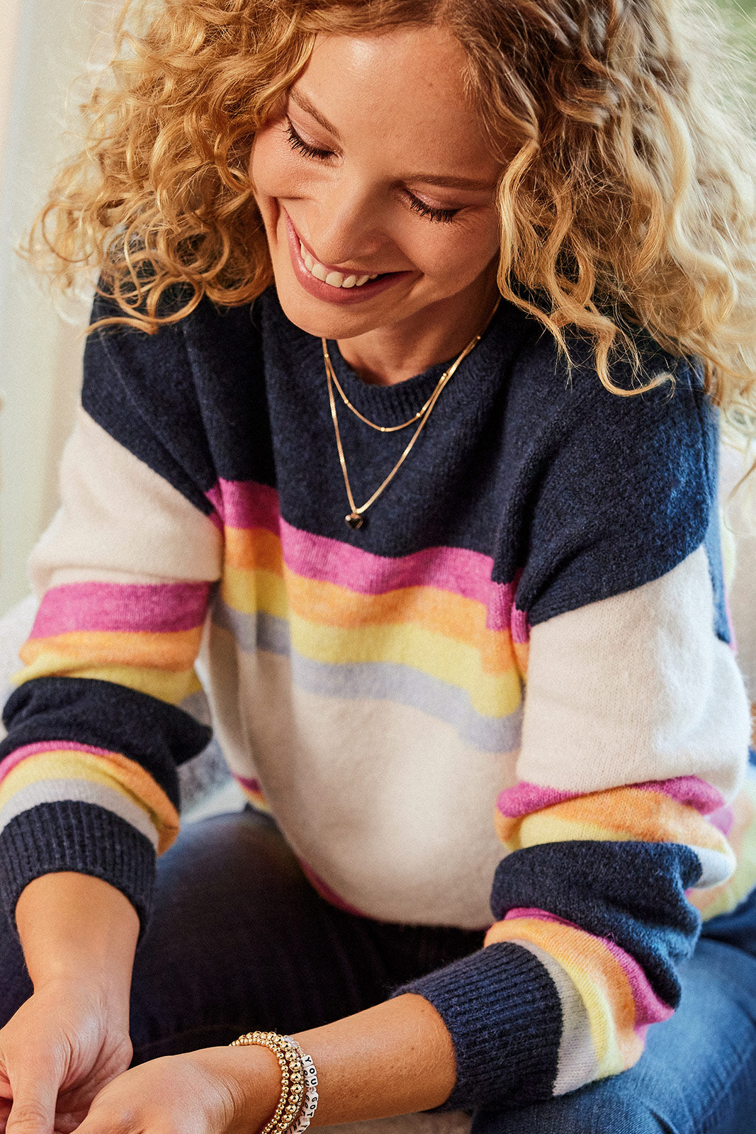 Stripe Crew Pullover