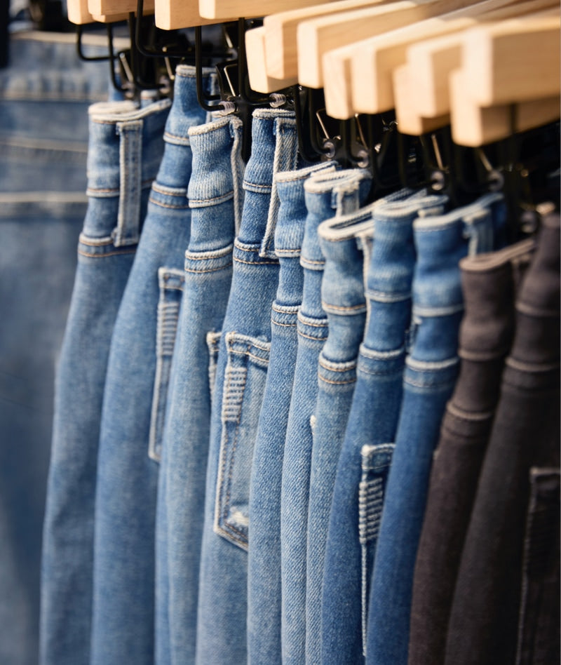 A variety of jeans in EVEREVE store