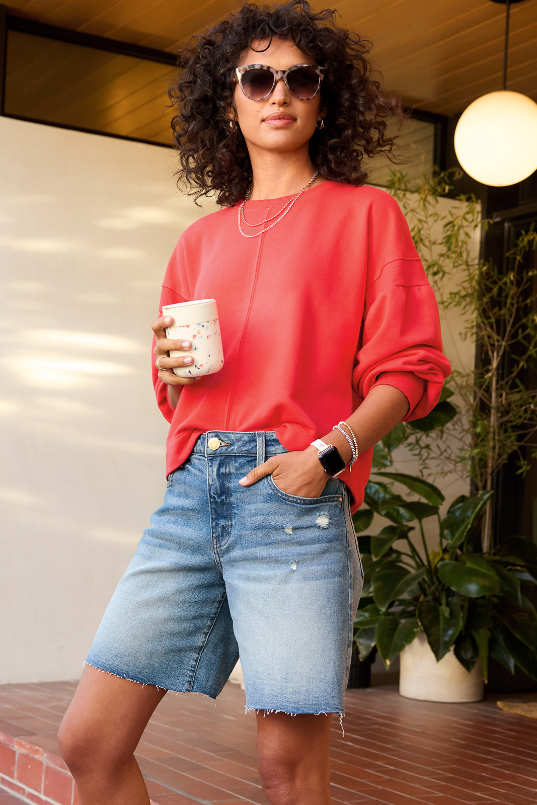 Samantha Puff Sleeve Sweatshirt