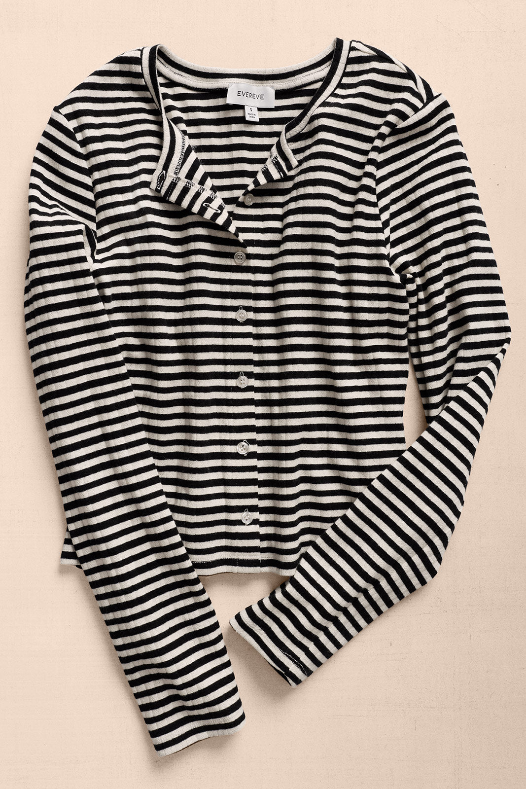 Kara Stripe Pointelle Top