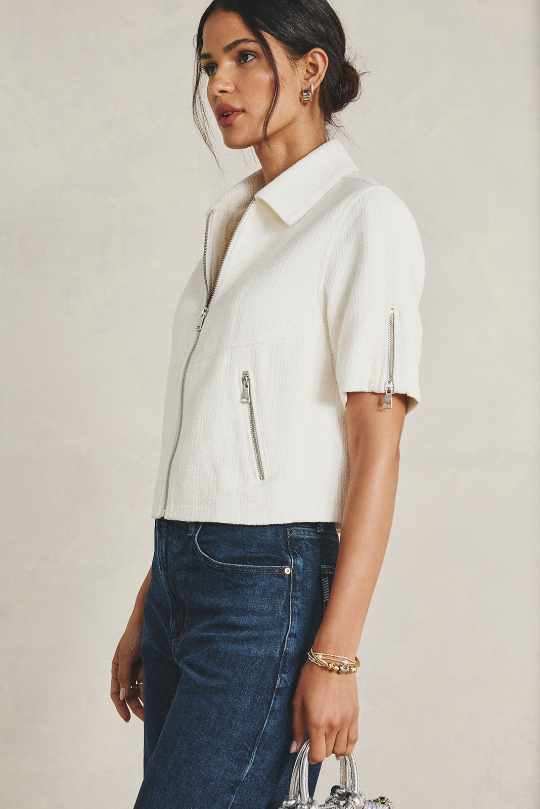 Billie Tweed Moto Jacket