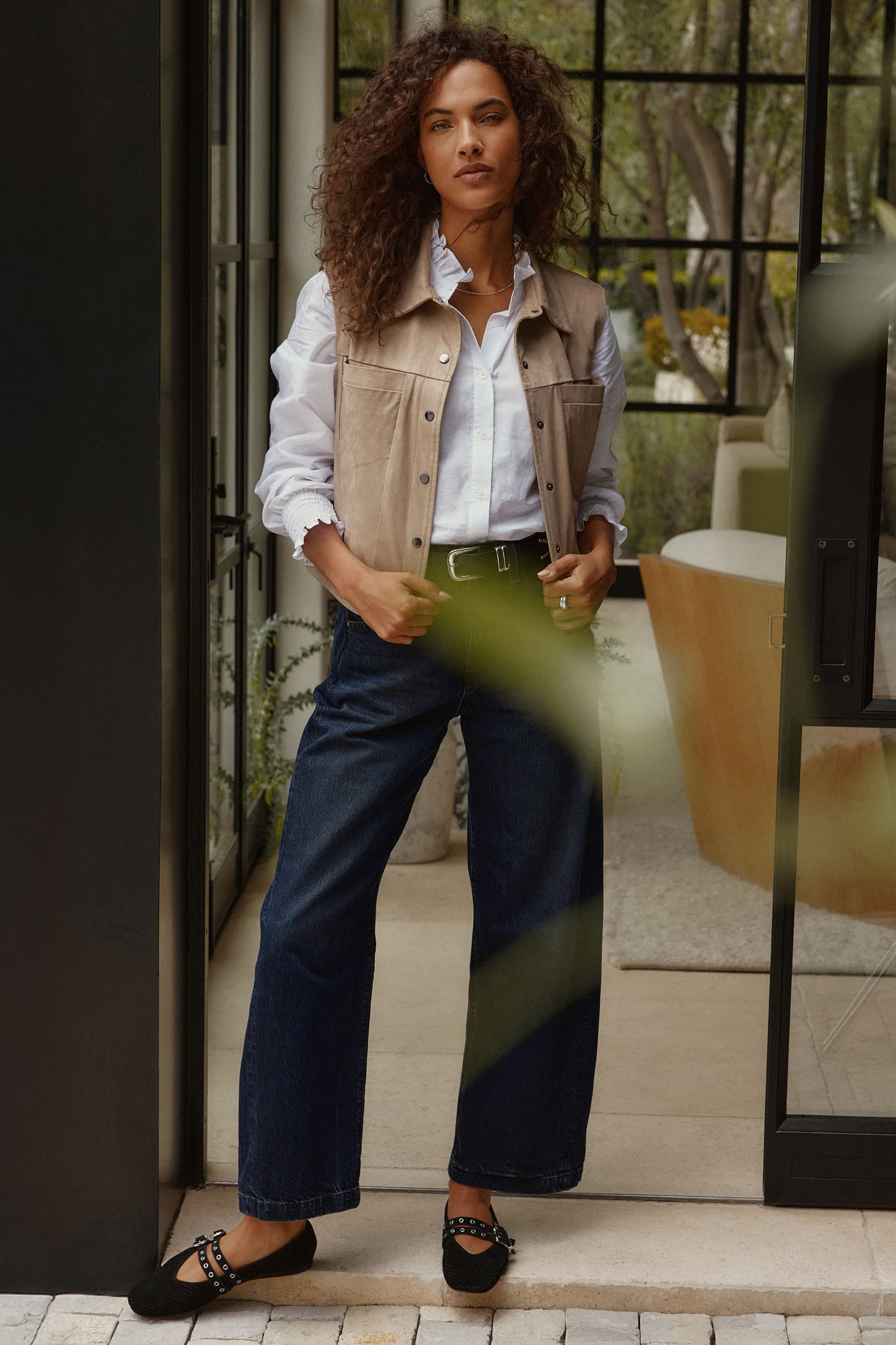 Reagan Faux Suede Vest