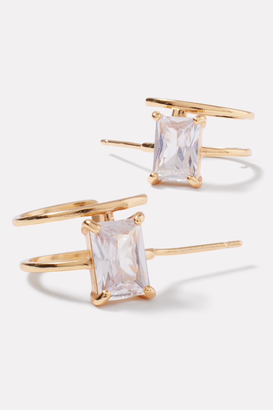 Alessia Stud Huggies