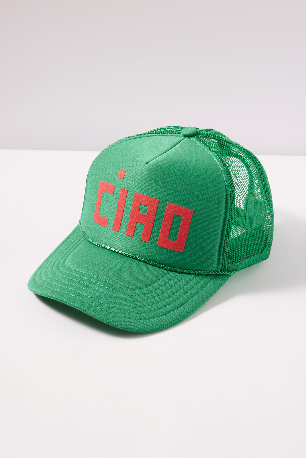 Clare V Green Ciao Trucker Hat Clare V. Ciao Trucker Hat - Green Hats, Accessories  main image 3