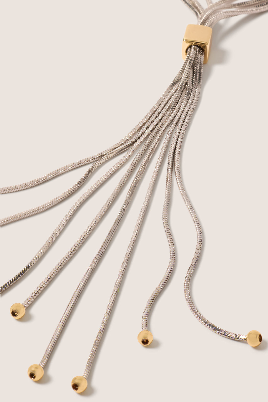 Ivy Two Tone Y Necklace