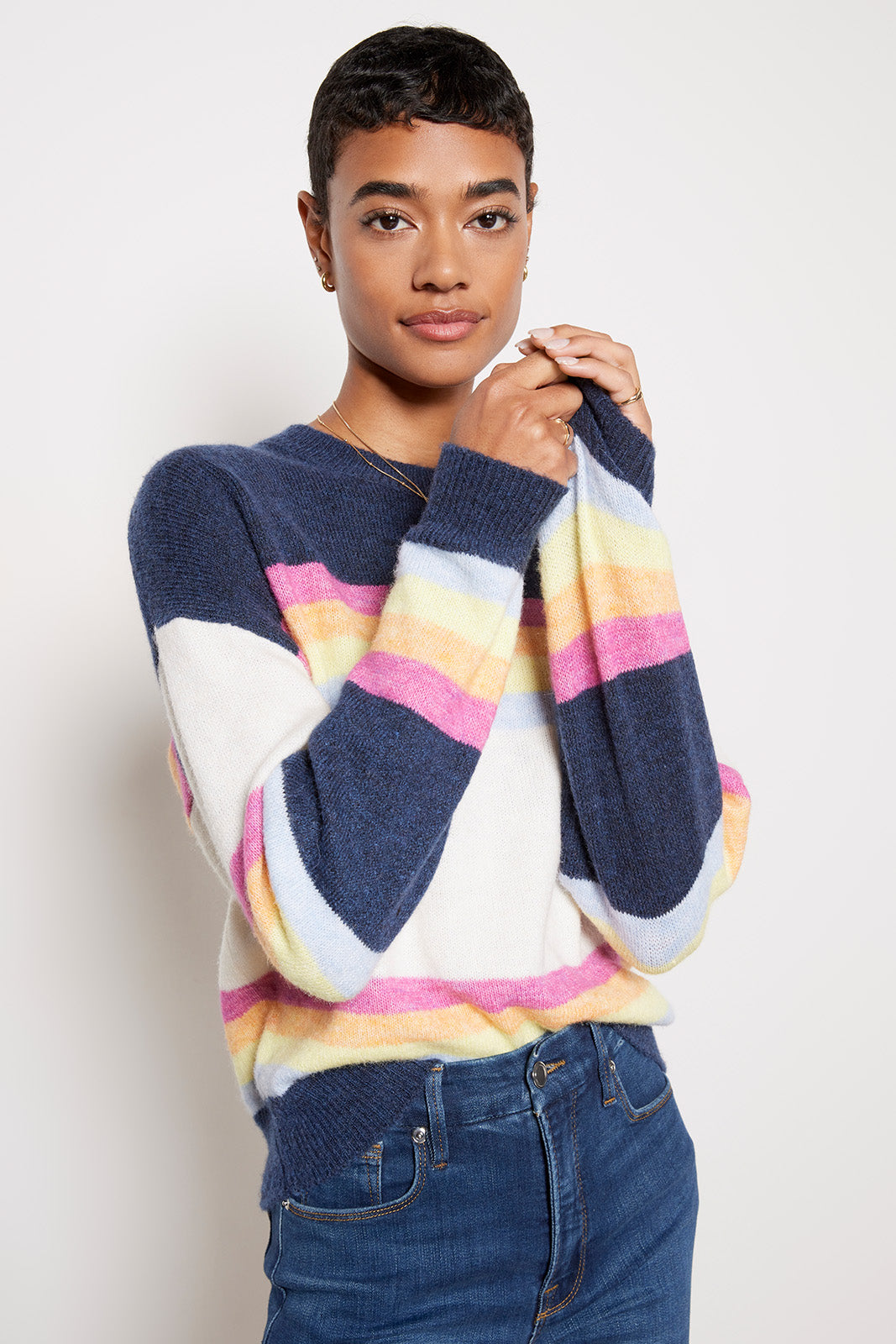 Stripe Crew Pullover