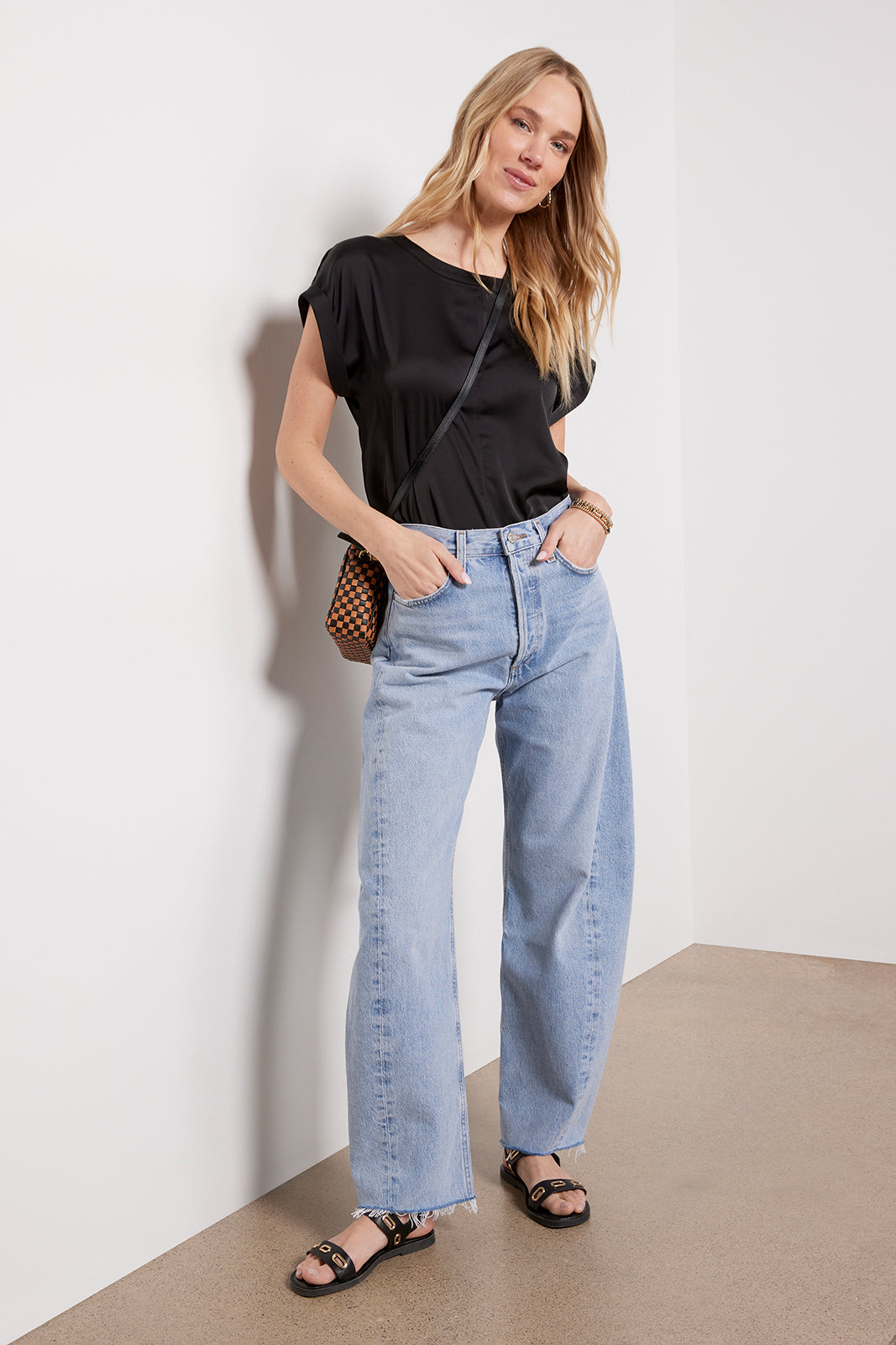 Malia Satin Knit Back Top