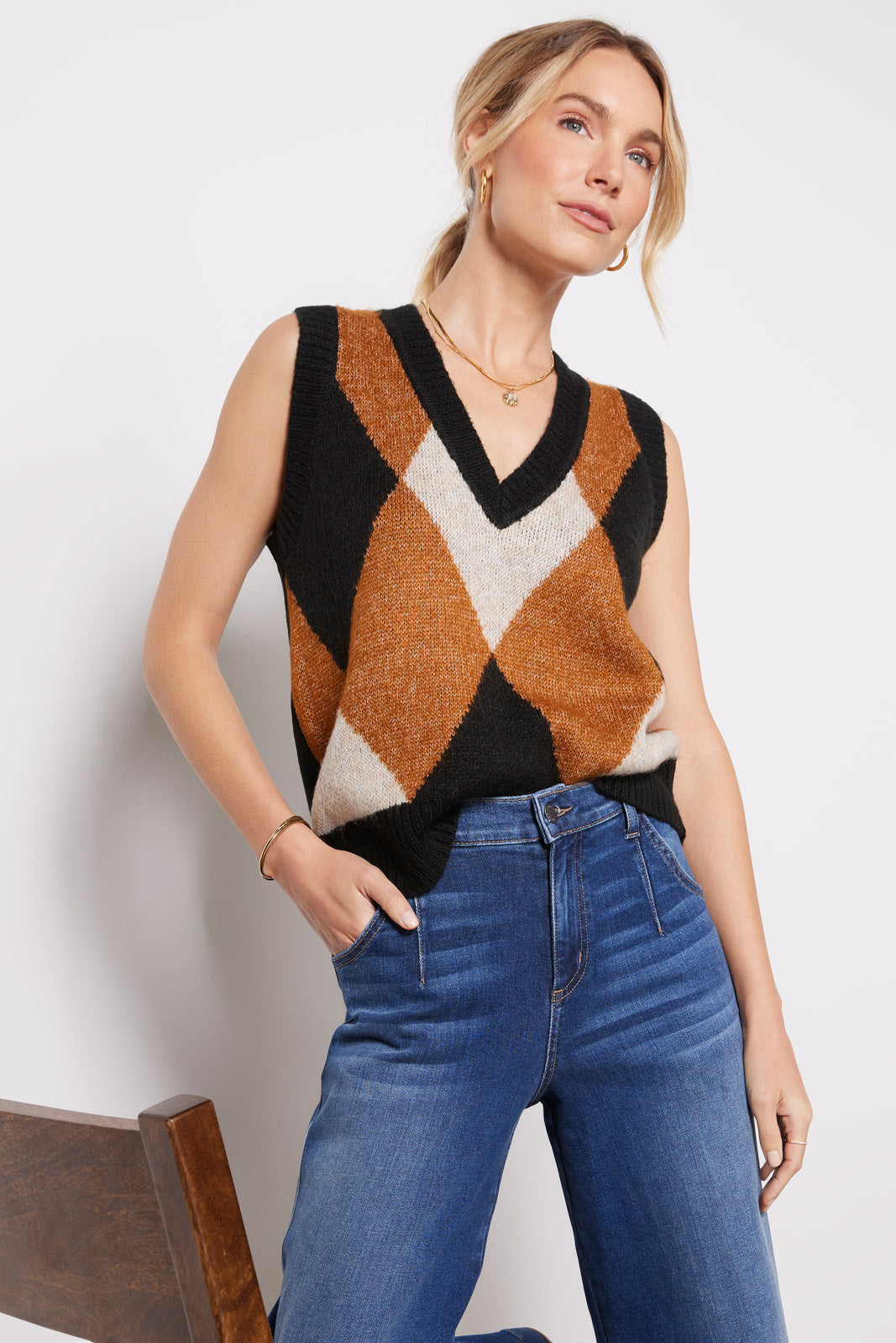 Payton Argyle Vest