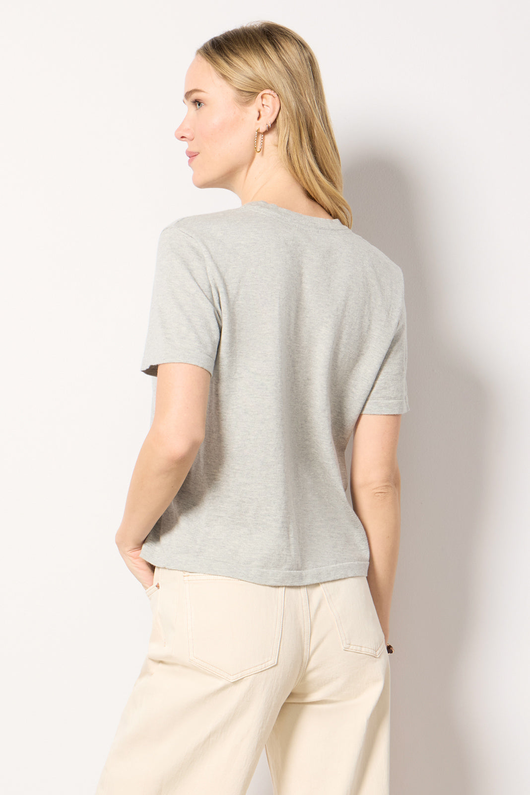 Cotton Cashmere Short Sleeve Tee