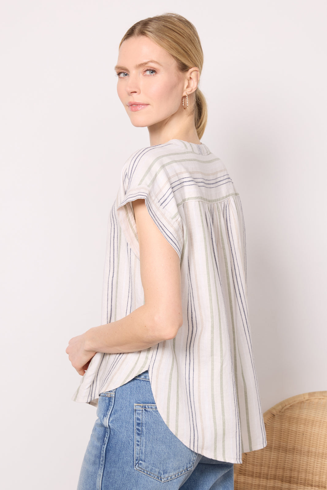 Priya Button Down Top