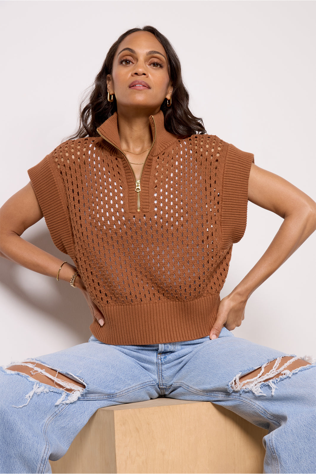 Gaines Half Zip Knit