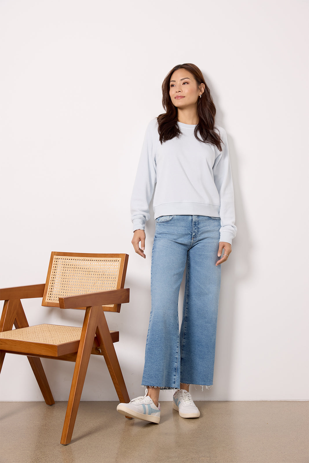 Saldana Reverse Fleece Top