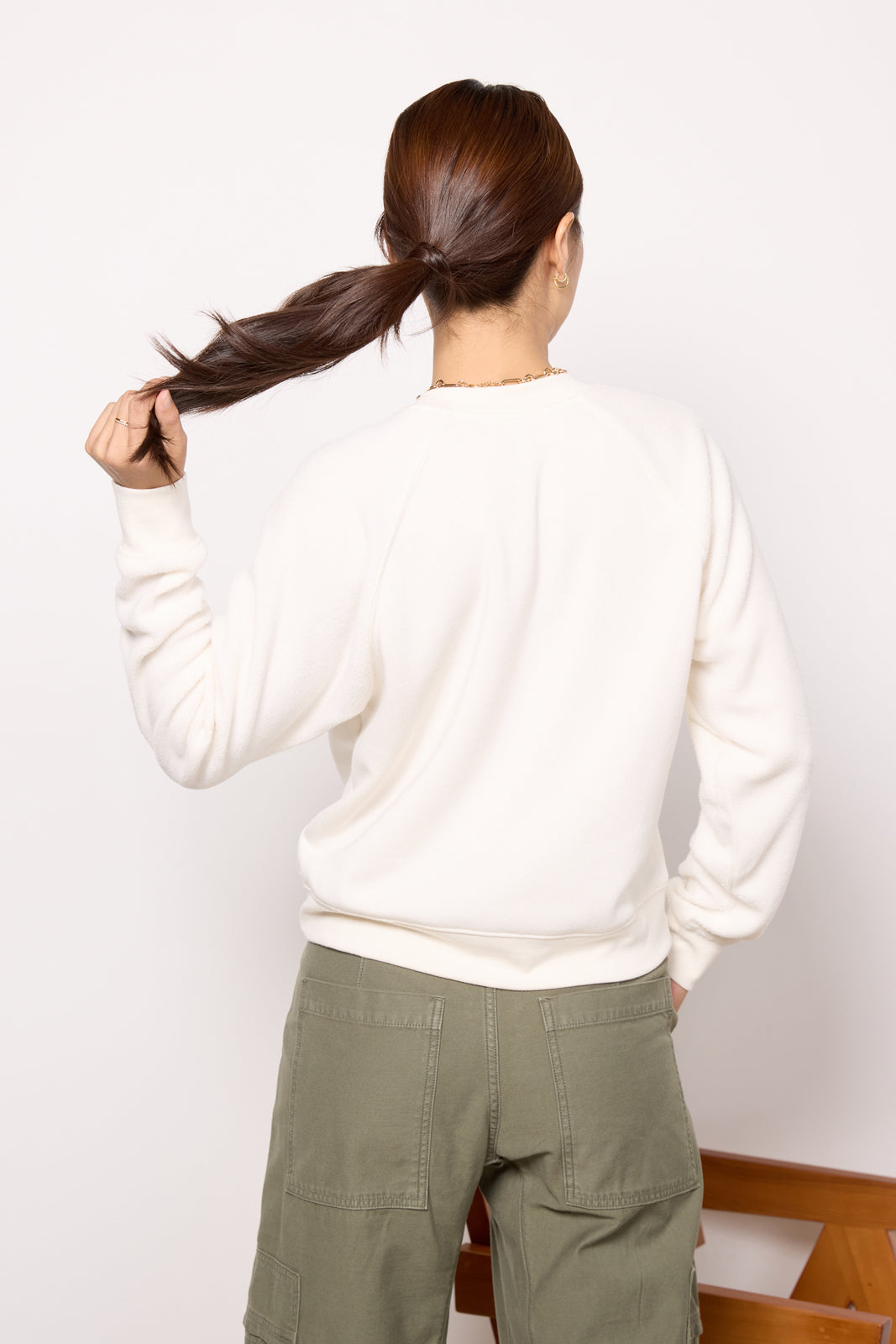 Saldana Reverse Fleece Top