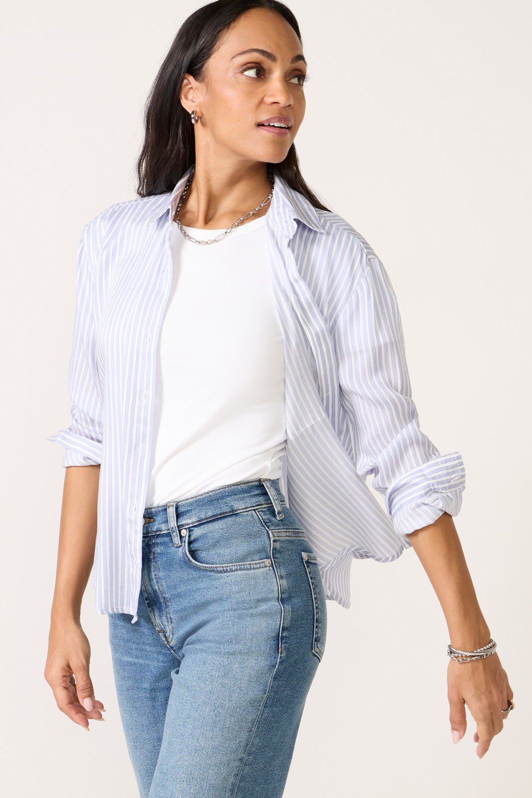 Button Down Stripe Shirt