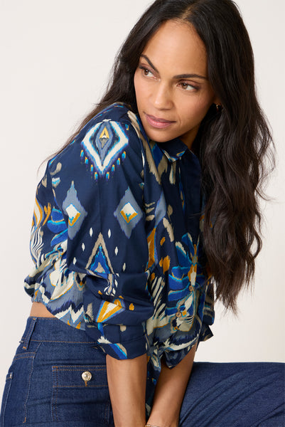 varley kayla midi dress Kayla Tie Front Shirt