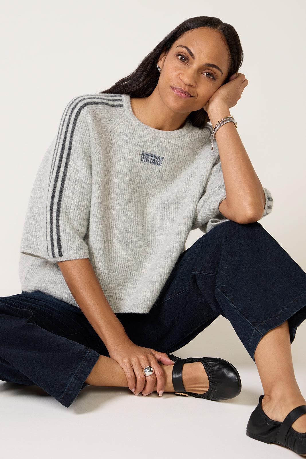 Vitow Elbow Sleeve Sweater