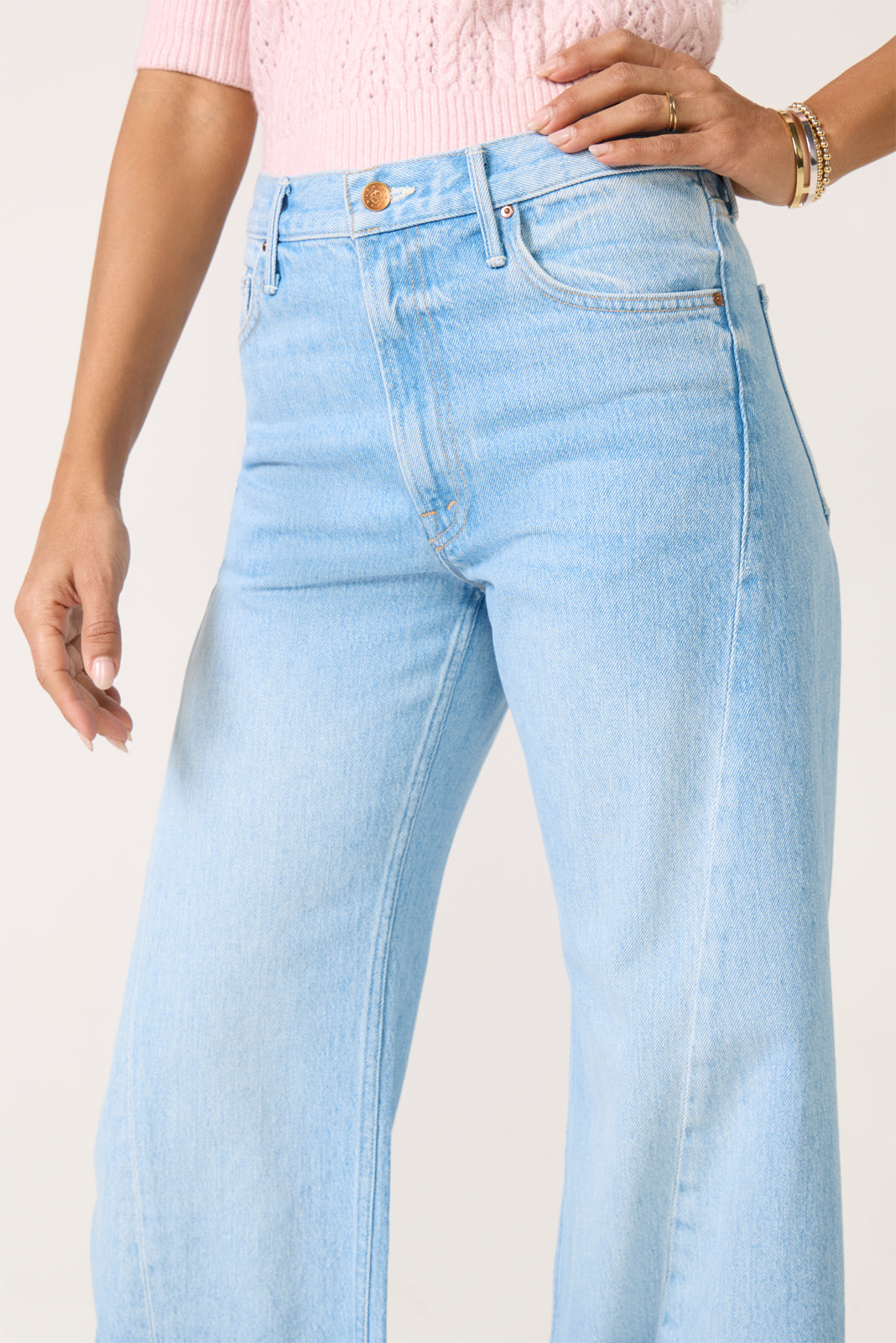 The Lemon Twist Sneak Wide Leg Jean
