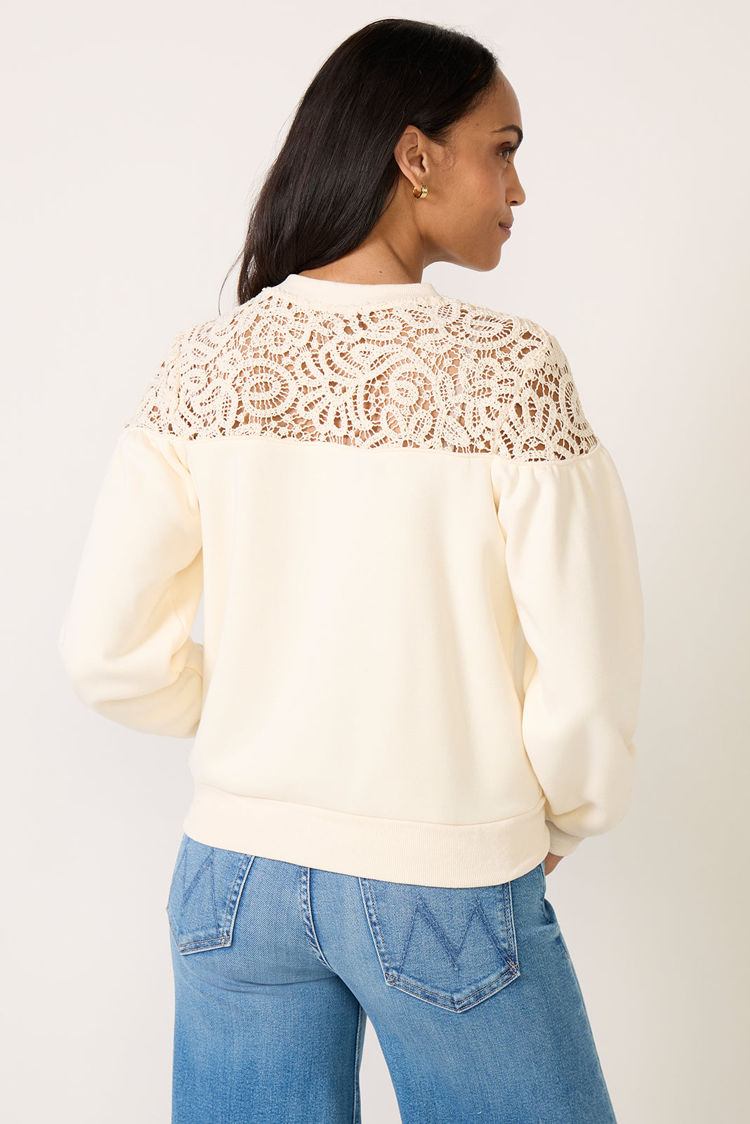 Lace Mix Sweatshirt