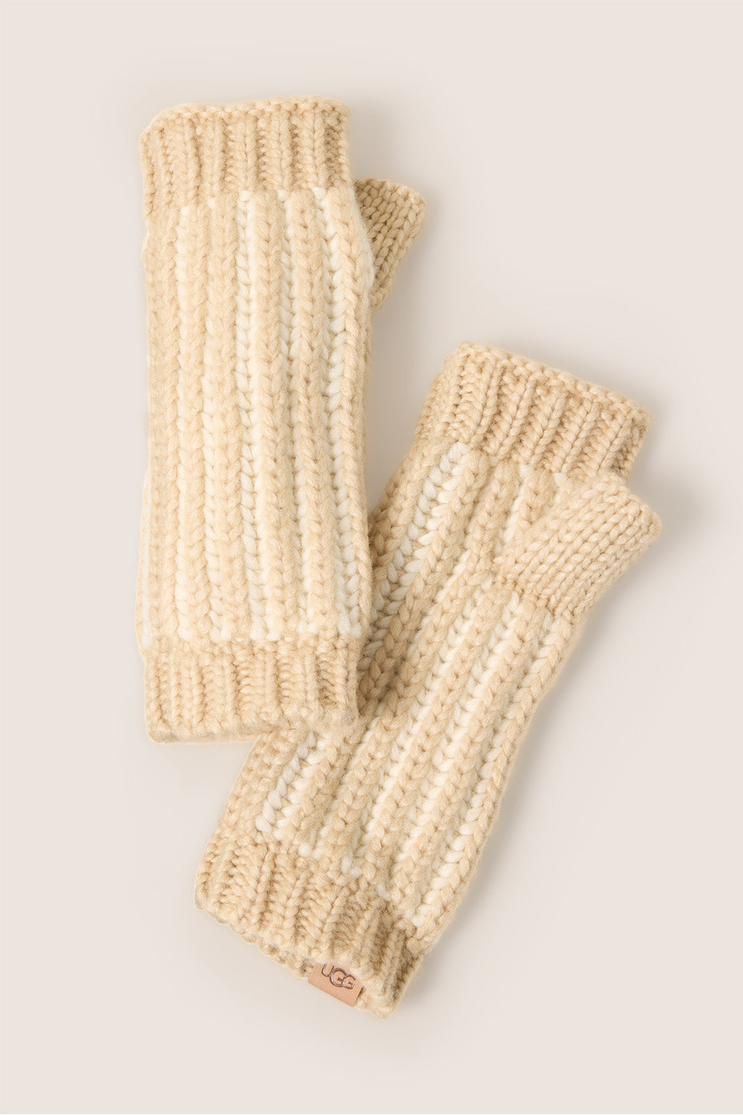 Chunky Plaited Fingerless Gloves