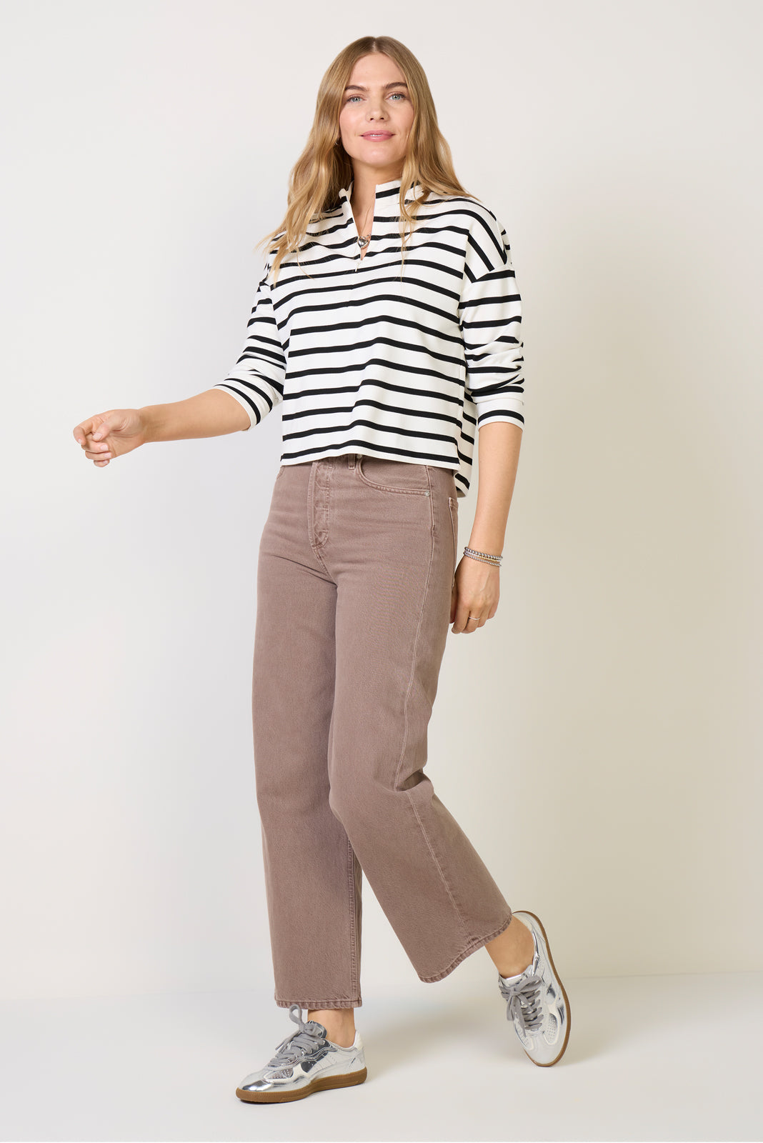 Jane Quarter Zip Top