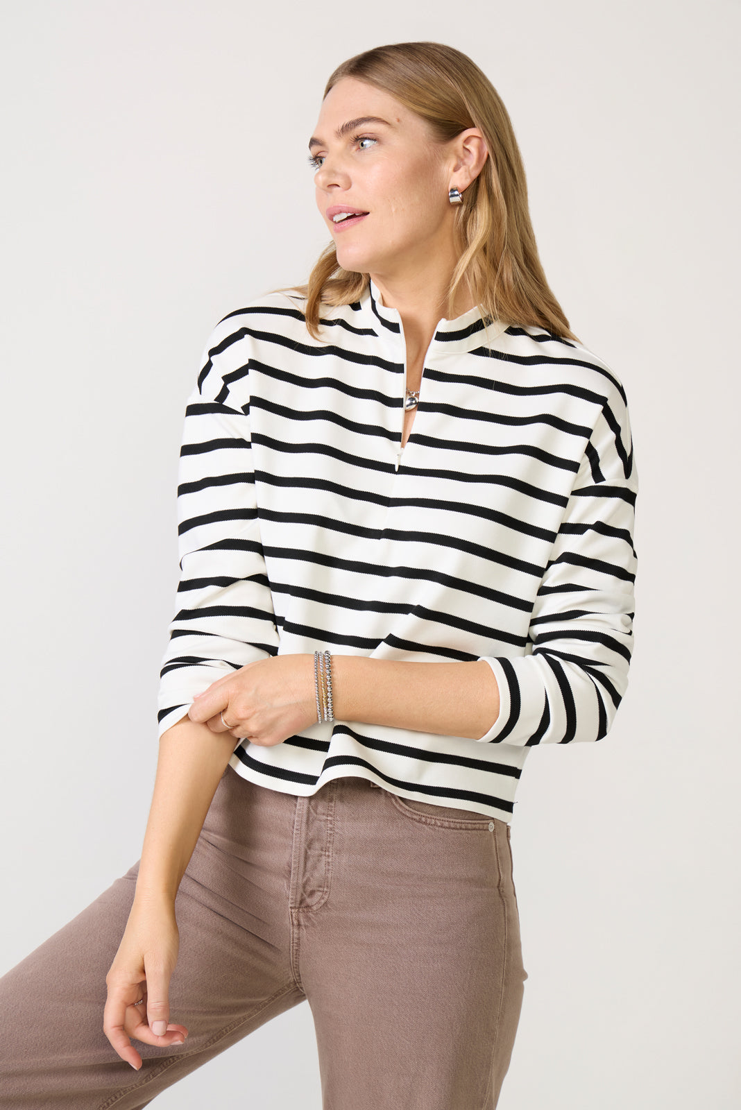 Jane Quarter Zip Top