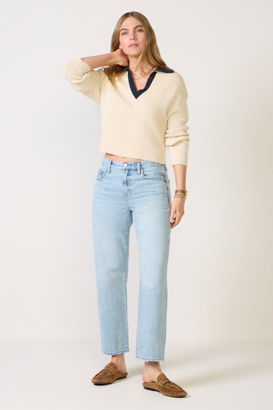 Mozart Contrast Texture Knit