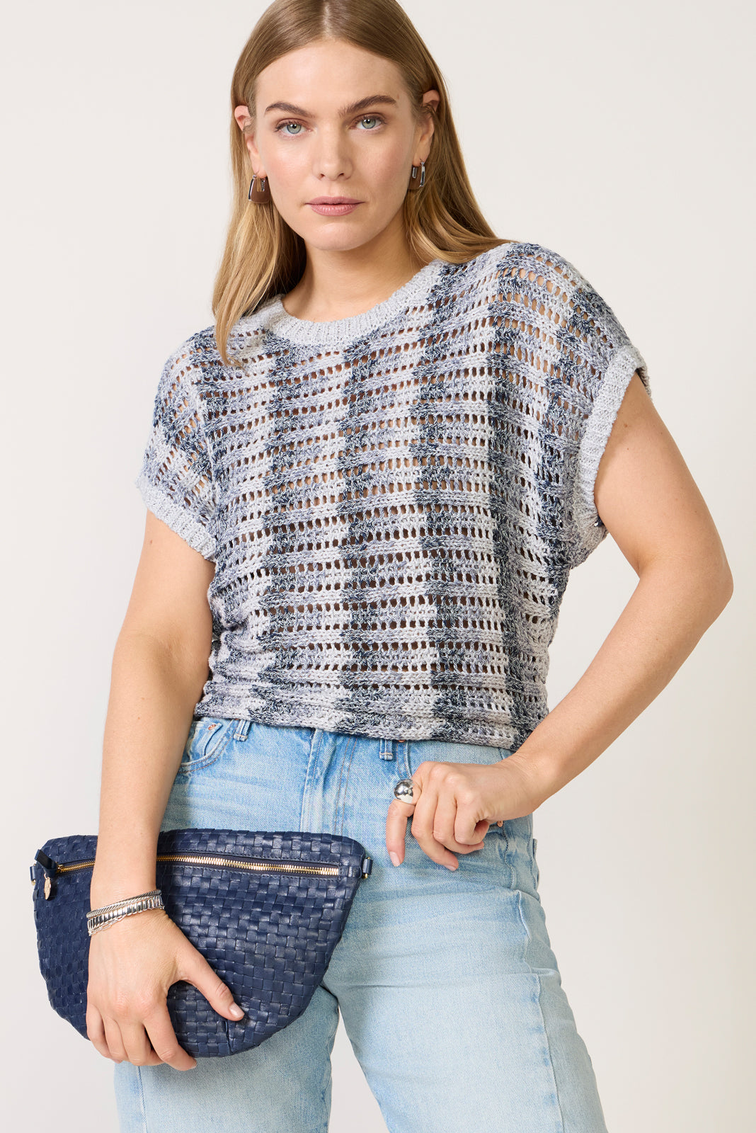 Ballast Crochet Stripe Top
