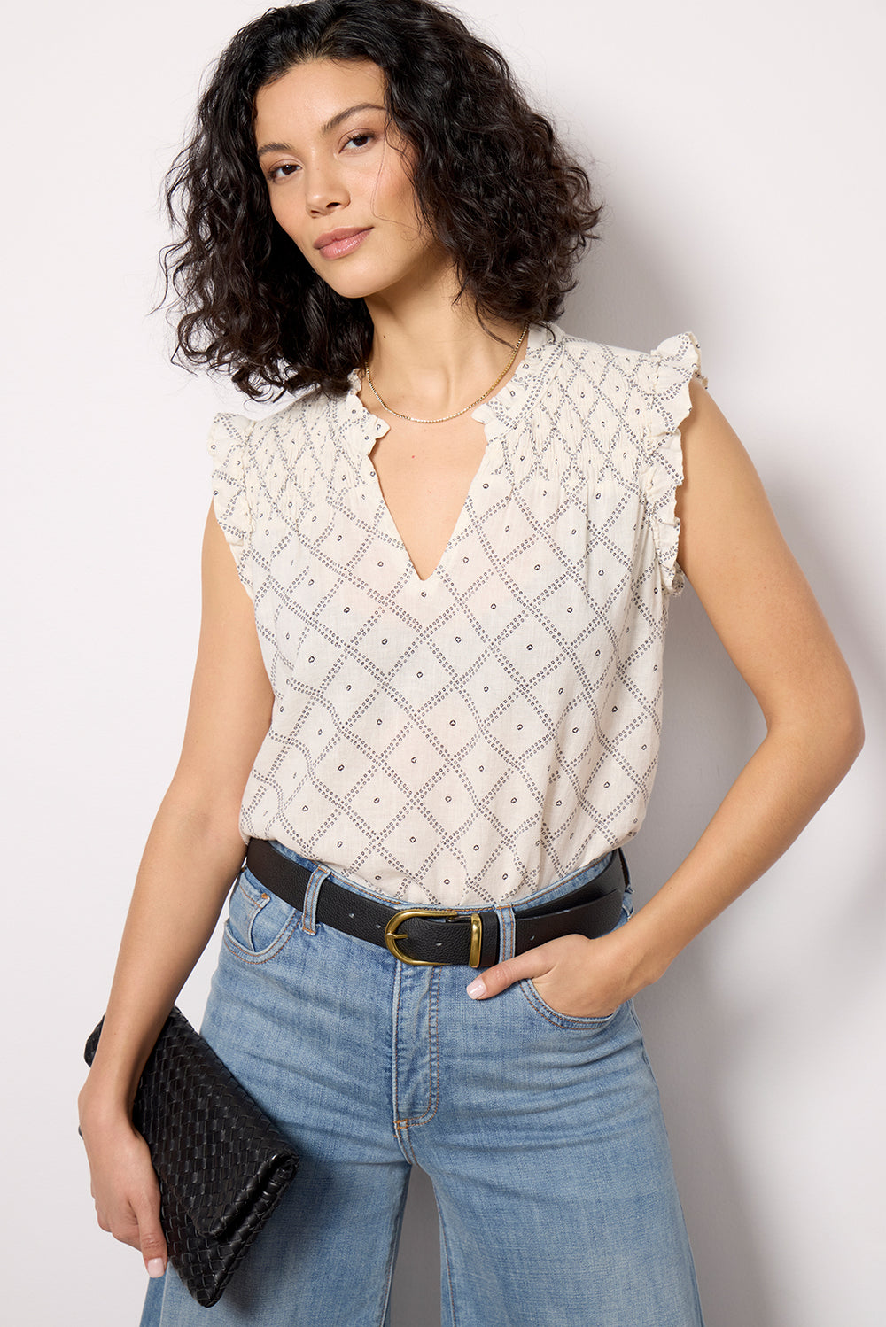 Women's Long Sleeve Wide Leg Denim Set main image 0