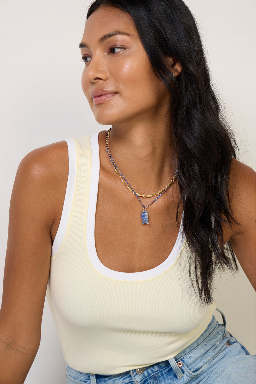 Sirena Colorblocked Rib Tank