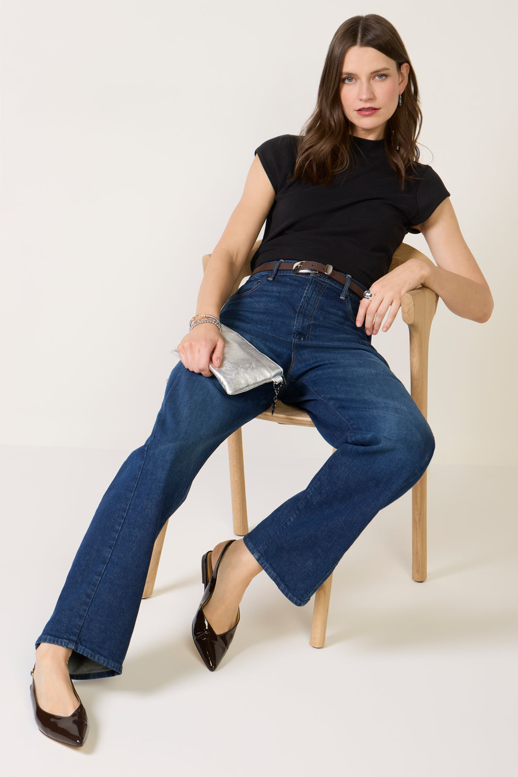 Kori Mock Neck Rib Top