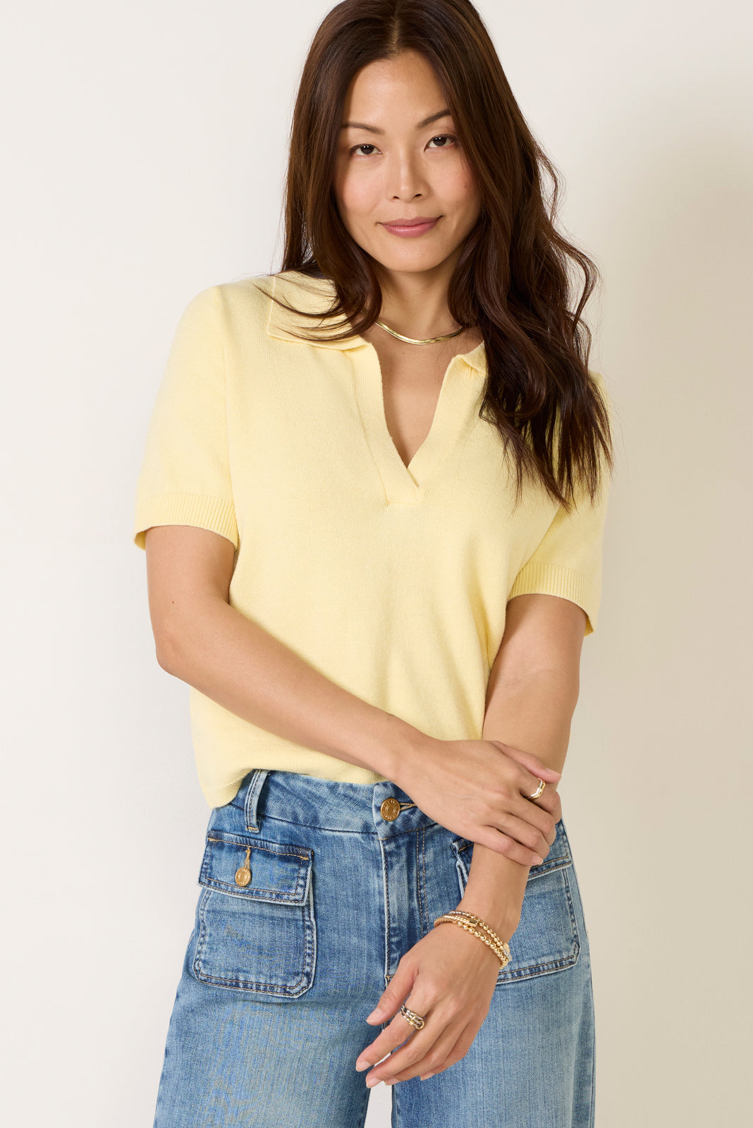 Bennie Polo Sweater Tee