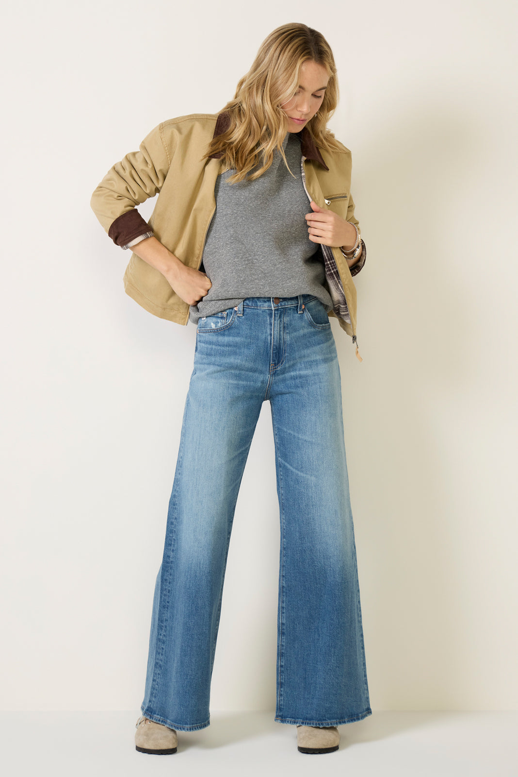 Saige Wide Leg 31` Jean