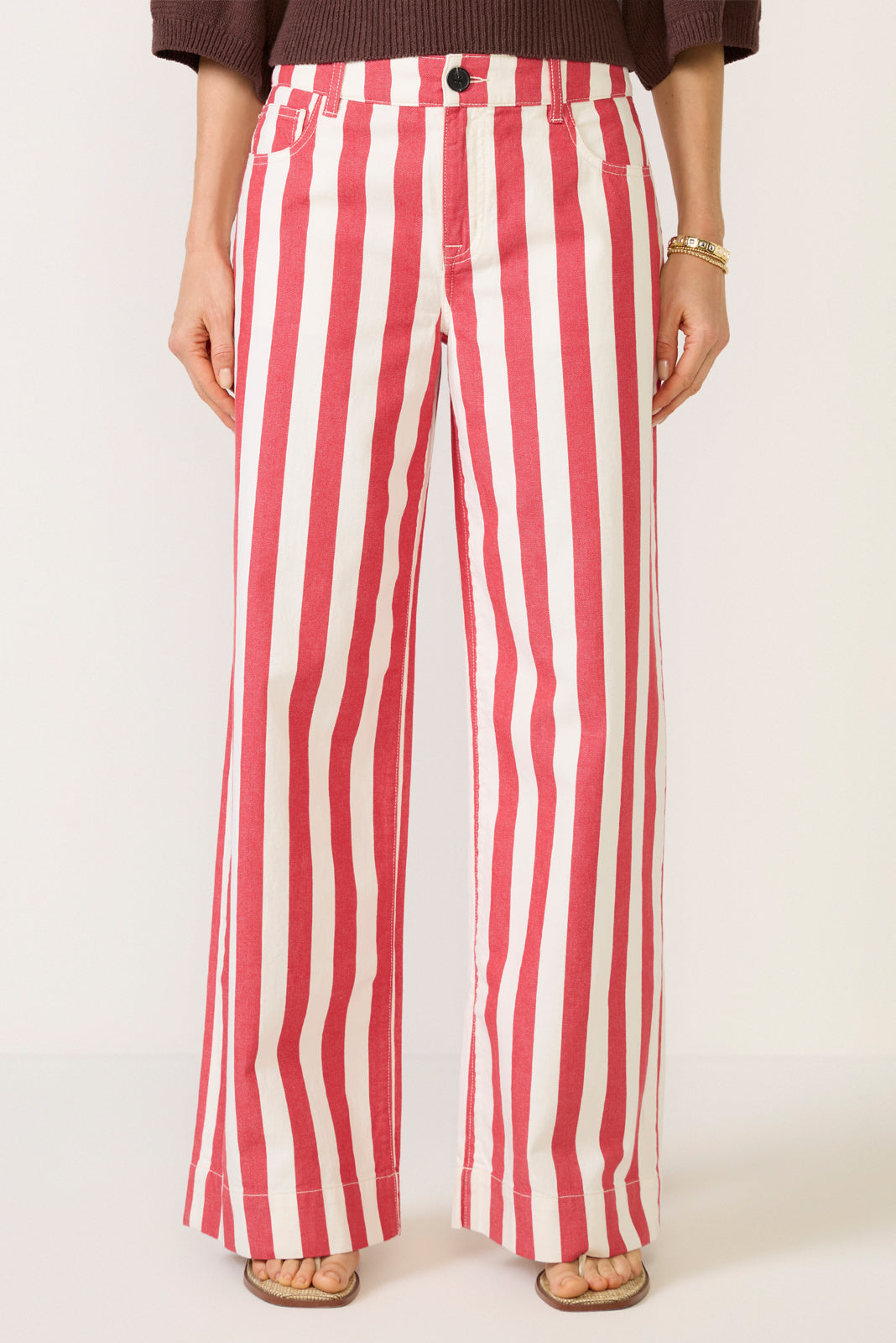 Maker Wide Leg Stripe Pant