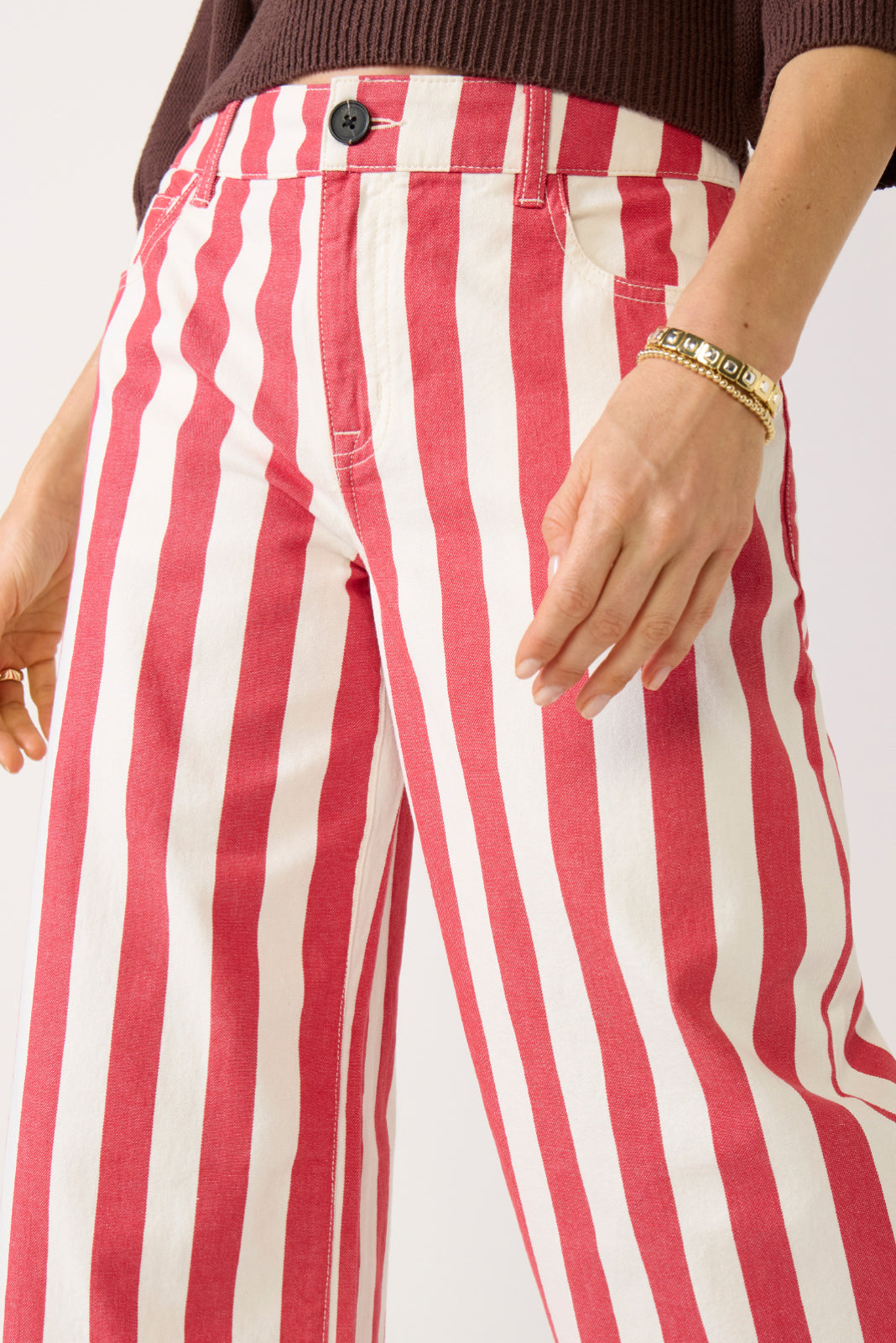 Maker Wide Leg Stripe Pant