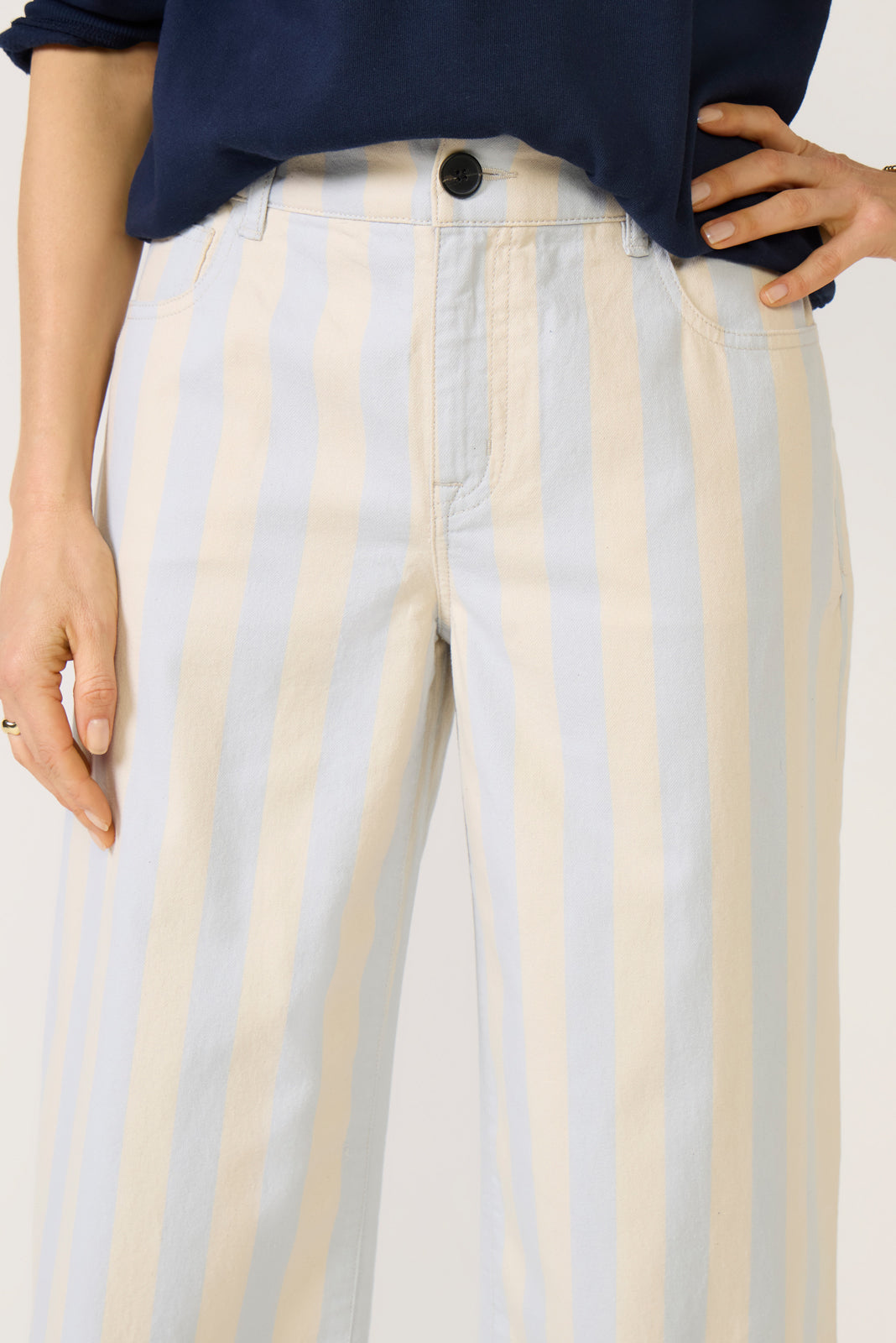 Maker Wide Leg Stripe Pant