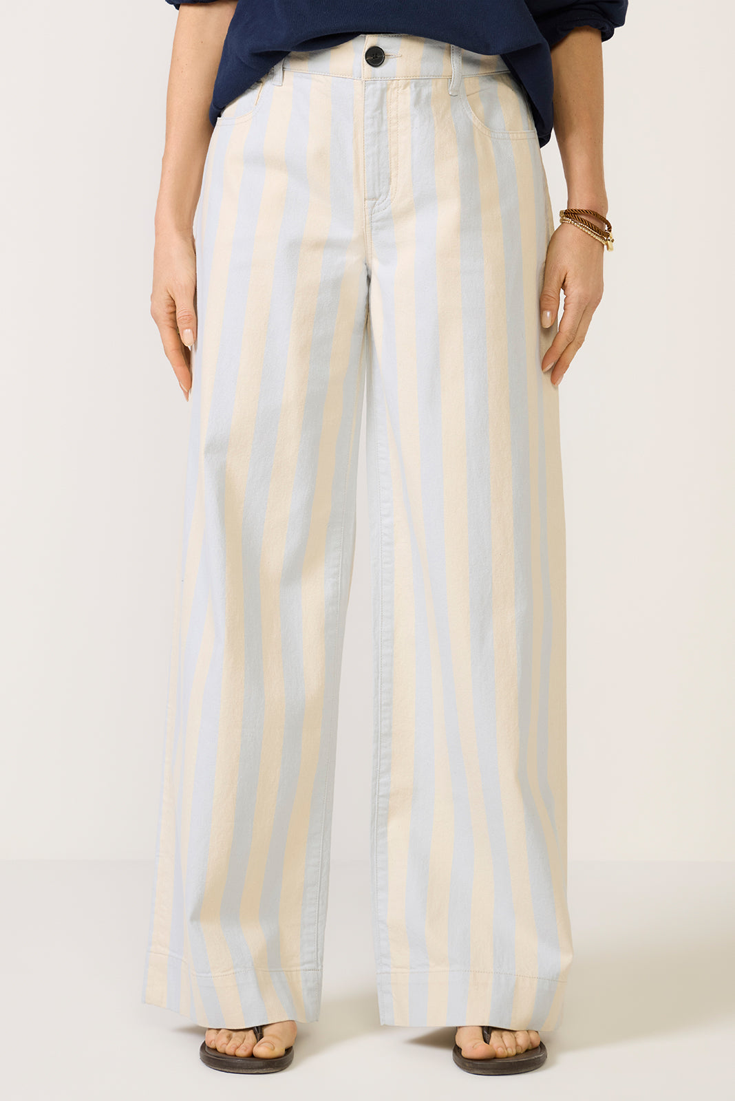 Maker Wide Leg Stripe Pant