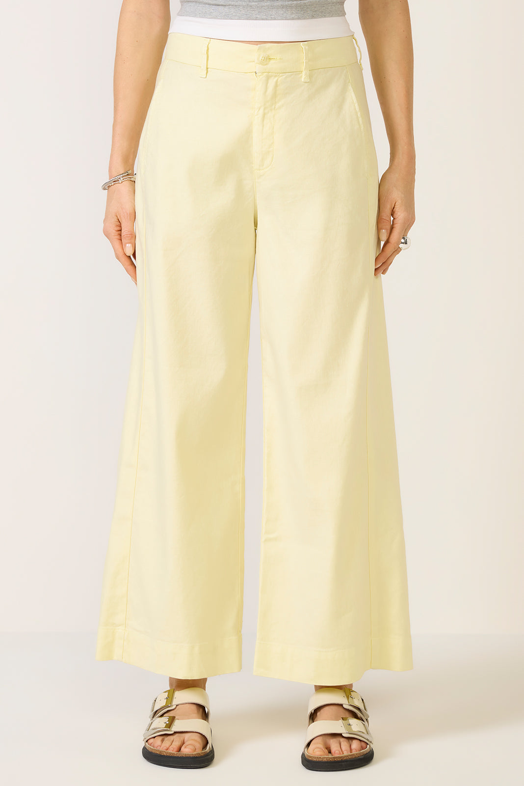Joelle Stretch Linen Crop Pant