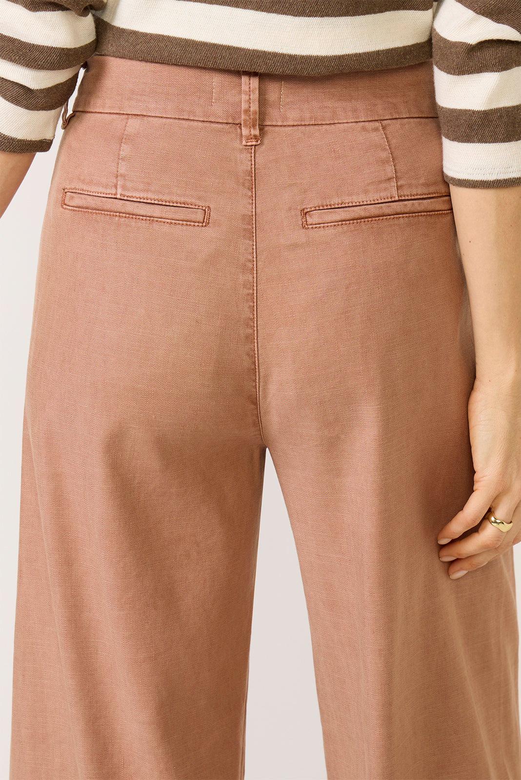 Joelle Stretch Linen Crop Pant