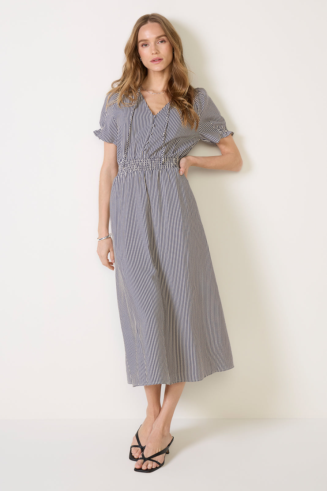 Mina Stripe Midi Dress