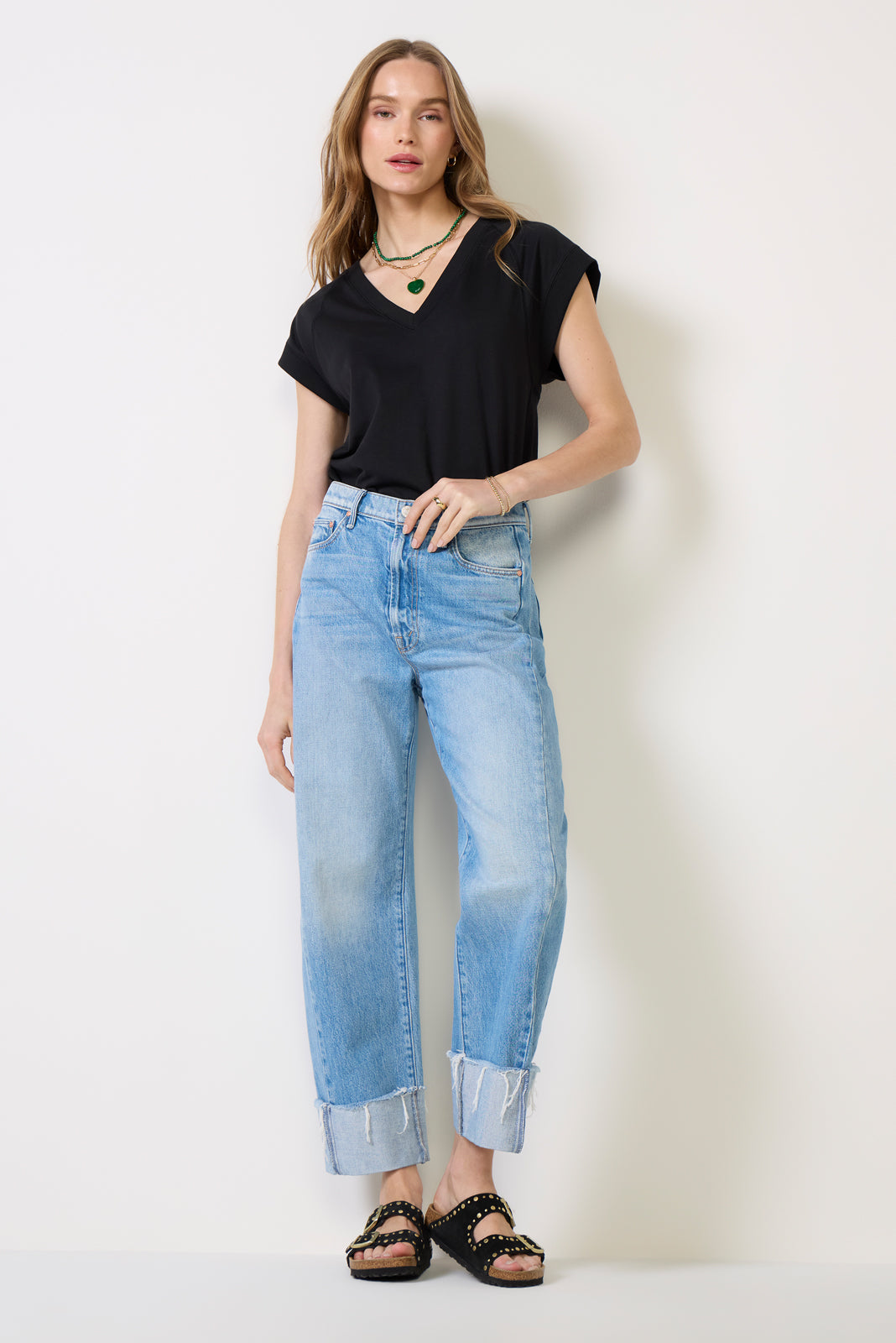 Nora V Neck Muscle Tee