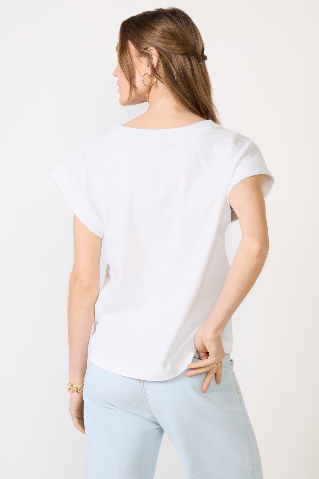 Nora V Neck Muscle Tee